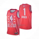 Camiseta All Star 2022 Phoenix Suns Devin Booker NO 1 Granate