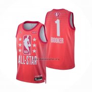 Camiseta All Star 2022 Phoenix Suns Devin Booker NO 1 Granate