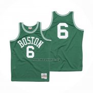 Camiseta Boston Celtics Bill Russell NO 6 Hardwood Classics 1962-63 Verde