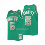 Camiseta Boston Celtics Kevin Garnett NO 5 Mitchell & Ness 2007-08 Verde