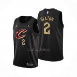 Camiseta Cleveland Cavaliers Collin Sexton NO 2 Statement 2022-23 Negro