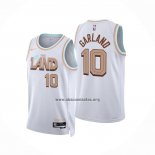 Camiseta Cleveland Cavaliers Darius Garland NO 10 Ciudad 2022-23 Blanco