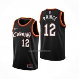 Camiseta Cleveland Cavaliers Taurean Princel NO 12 Ciudad 2020-21 Negro