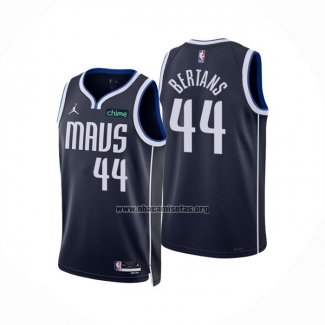 Camiseta Dallas Mavericks Davis Bertans NO 44 Statement 2022-23 Azul