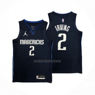 Camiseta Dallas Mavericks Kyrie Irving NO 2 Statement 2019-20 Azul