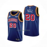 Camiseta Golden State Warriors Jordan Bell NO 20 75th Anniversary Azul