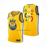 Camiseta Golden State Warriors Juan Toscano-Anderson NO 95 2022 Statement Royal Special Mexico Edition Oro