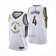 Camiseta Indiana Pacers Victor Oladipo NO 4 Association Blanco