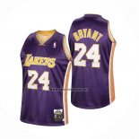 Camiseta Los Angeles Lakers Kobe Bryant Segunda NO 24 Mitchell & Ness Violeta