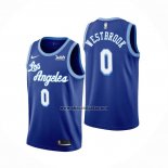 Camiseta Los Angeles Lakers Russell Westbrook NO 0 Hardwood Classic 2021-22 Azul