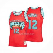 Camiseta Memphis Grizzlies Ja Morant NO 12 Mitchell & Ness 1998-99 Rojo