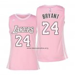 Camiseta Mujer Los Angeles Lakers Kobe Bryant NO 24 Rosa