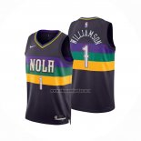 Camiseta New Orleans Pelicans Zion Williamson NO 1 Ciudad 2022-23 Violeta