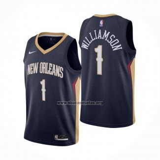 Camiseta New Orleans Pelicans Zion Williamson NO 1 Icon 2020-21 Azul