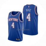 Camiseta New York Knicks Derrick Rose NO 4 Statement 2020-21 Azul