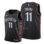 Camiseta Nino Brooklyn Nets Kyrie Irving NO 11 Ciudad 2019-20 Negro