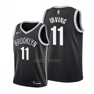 Camiseta Nino Brooklyn Nets Kyrie Irving NO 11 Icon 2019 Negro