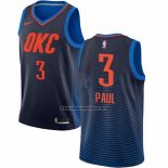 Camiseta Oklahoma City Thunder Chris Paul NO 3 Statement Azul