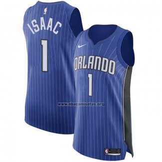 Camiseta Orlando Magic Jonathan Isaac NO 1 Icon Autentico Azul