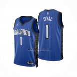 Camiseta Orlando Magic Jonathan Isaac NO 1 Statement 2022-23 Azul