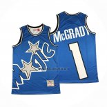 Camiseta Orlando Magic Tracy Mcgrady NO 1 Mitchell & Ness Big Face Azul