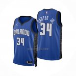 Camiseta Orlando Magic Wendell Carter JR. NO 34 Statement 2022-23 Azul