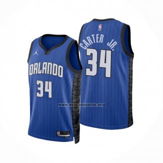 Camiseta Orlando Magic Wendell Carter JR. NO 34 Statement 2022-23 Azul