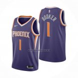 Camiseta Phoenix Suns Devin Booker NO 1 Icon 2020-21 Violeta