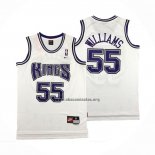 Camiseta Sacramento Kings Jason Williams NO 55 Retro Blanco
