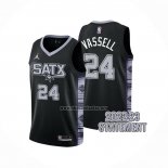 Camiseta San Antonio Spurs Devin Vassell NO 24 Statement 2022-23 Negro