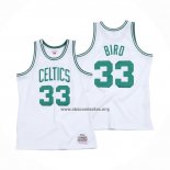 Camiseta Boston Celtics Larry Bird NO 33 Hardwood Classics Throwback Blanco