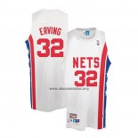 Camiseta Brooklyn Nets Julius Erving NO 32 Retro Blanco