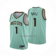 Camiseta Charlotte Hornets LaMelo Ball NO 1 Ciudad Verde