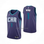 Camiseta Charlotte Hornets Malik Monk NO 21Statement Edition Violeta