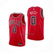 Camiseta Chicago Bulls Coby White NO 0 Icon Rojo