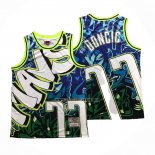 Camiseta Dallas Mavericks Luka Doncic NO 77 Mitchell & Ness Azul