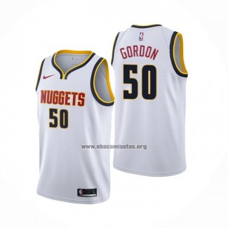 Camiseta Denver Nuggets Aaron Gordon NO 50 Association 2021 Blanco