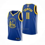 Camiseta Golden State Warriors Klay Thompson NO 11 Icon 2022 NBA Finals Azul