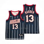 Camiseta Houston Rockets James Harden NO 13 Ciudad 2021-22 Azul