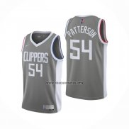 Camiseta Los Angeles Clippers Patrick Patterson NO 54 Earned 2020-21 Gris