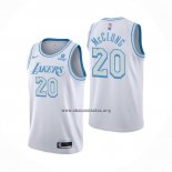 Camiseta Los Angeles Lakers Mac McClung NO 20 Ciudad 2021-22 Blanco