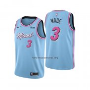 Camiseta Miami Heat Dwyane Wade NO 3 Ciudad Azul