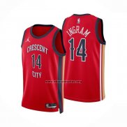 Camiseta New Orleans Pelicans Brandon Ingram NO 14 Statement 2023-24 Rojo