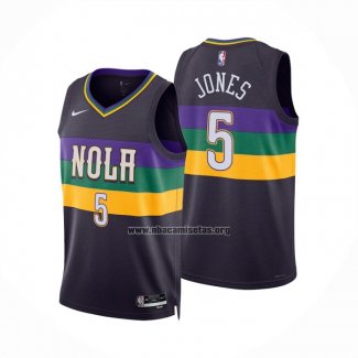 Camiseta New Orleans Pelicans Herbert Jones NO 5 Ciudad 2022-23 Violeta