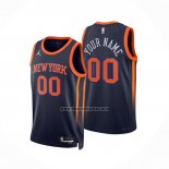 Camiseta New York Knicks Personalizada Statement 2022-23 Negro