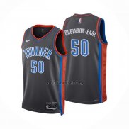 Camiseta Oklahoma City Thunder Jeremiah Robinson-Earl NO 50 Ciudad 2022-23 Gris