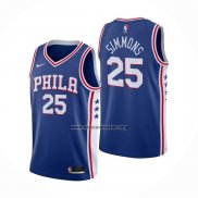 Camiseta Philadelphia 76ers Ben Simmons NO 25 Icon 2020-21 Azul