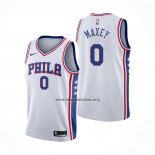 Camiseta Philadelphia 76ers Tyrese Maxey NO 0 Association 2020-21 Blanco