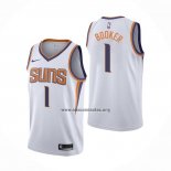 Camiseta Phoenix Suns Devin Booker NO 1 Association Blanco