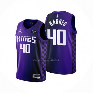 Camiseta Sacramento Kings Harrison Barnes NO 40 Statement 2023-24 Violeta